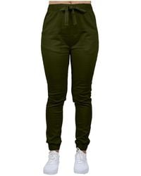 Galaxy By Harvic - Loose Fit Basic Stretch Twill joggers - Lyst