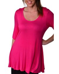 24seven Comfort Apparel - Plus Size Tunic Top - Lyst