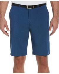 PGA TOUR - Flat Front Heather Golf Shorts With Active Waistband - Lyst