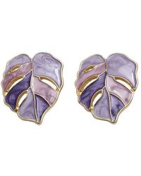 SOH - Leaf Stud Earrings - Lyst