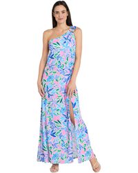 R & M Richards - Hardware-trim One-shoulder Maxi Dress - Lyst