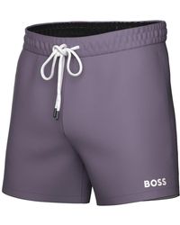 BOSS - Boss By Lee Drawstring 5.3" Swim Trunks - Lyst