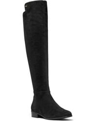 Michael Kors - Bromley Suede Flat Tall Riding Boots - Lyst