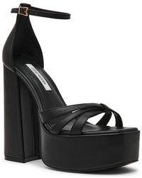 Steve Madden - Retro Strappy Block Heel Platform Dress Sandals - Lyst