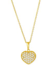 Macy's - Diamond Heart Cluster Pendant Necklace (3/8 Ct. T.w. - Lyst
