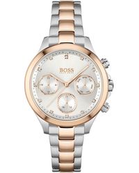 BOSS - Hera Two-tone Stainless Steel Bracelet Watch 38mm - Lyst