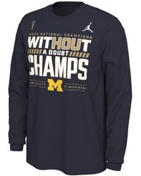 Nike - Michigan Wolverines College Football Playoff 2023 National Champions Locker Room Long Sleeve T-shirt - Lyst
