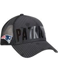 KTZ - New England Patriots Midnight Ink Tonal Text A-frame Trucker 9forty Adjustable Hat - Lyst