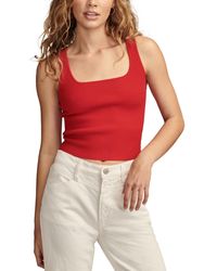 Lucky Brand - Rib-knit Cropped Tank - Lyst