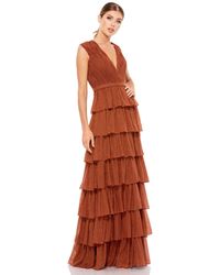Mac Duggal - Ieena Sparkly Ruffle Layered Gown - Lyst