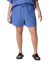 Columbia - Plus Size Holly Hideaway Cotton Breezy Shorts - Lyst
