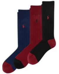 Polo Ralph Lauren - 3-pack Rib Dress Socks - Lyst
