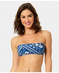 Cece - Over The Shoulder Bandeau Neck Bikini Top - Lyst