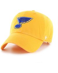 47 Brand St. Louis Blues Clean Up Cap - Yellow