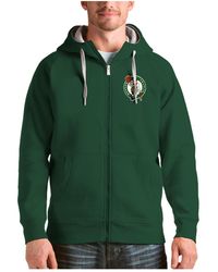 Antigua - Boston Celtics Logo Victory Full-zip Hoodie - Lyst