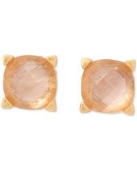 Kate Spade - Gold-tone Color Cubic Zirconia Stud Earrings - Lyst