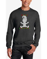 LA Pop Art - Christmas Elf Word Art Crewneck Sweatshirt - Lyst
