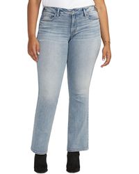 Silver Jeans Co. - Plus Size Britt Low Rise Curvy Fit Slim Bootcut Jeans - Lyst
