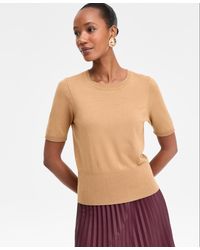 INC International Concepts - Elbow-sleeve Crewneck Sweater - Lyst