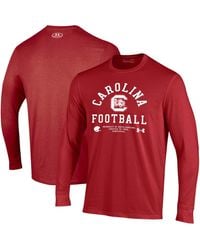 Under Armour - South Carolina Gamecocks 2025 Sideline Football Performance Cotton Long Sleeve T-shirt - Lyst