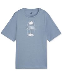 PUMA - Essentials Palm Resort Graphic T-shirt - Lyst