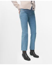 Mango - Maternity Flared Cropped Jeans - Lyst