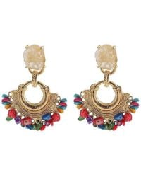SOH - Multi-stone Statement-drop Earrings - Lyst
