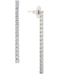 Giani Bernini - Cubic Zirconia Linear Drop Earrings In Sterling Silver, Created For Macy's - Lyst
