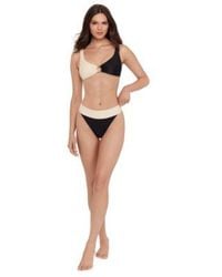 Steve Madden - V Neck Ring Bikini Top High Waist Bottoms - Lyst