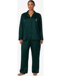 Ralph Lauren - Plus Size Long Sleeves Notch Collar Pajama Set - Lyst