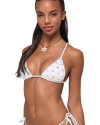 Edikted - Luz Beaded Triangle Bikini Top - Lyst
