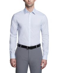 Calvin Klein - Steel Plus Slim Fit Stretch Wrinkle Free Dress Shirt - Lyst