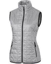 Cutter & Buck - Plus Size Rainier Primaloft Eco Insulated Full Zip Puffer Vest - Lyst