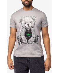 Xray Jeans - X-ray Stone Tee Seated Bear With Green Crown - Lyst
