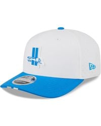 KTZ - White/blue Detroit Lions 2025 Nfl Training Camp Throwback Logo 9seventy Adjustable Hat - Lyst