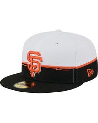 KTZ - Black/white San Francisco Giants Paint Stroke 59fiftyâ Fitted Hat - Lyst