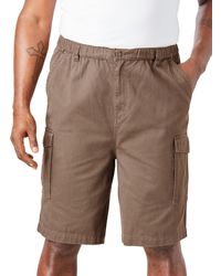 Boulder Creek - Big & Tall By Kingsize Renegade 9" Full Elastic Waist Cargo Shorts - Lyst