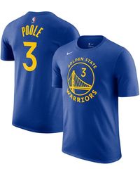 Nike - Jordan Poole Golden State Warriors Icon 2022/23 Name And Number T-shirt - Lyst