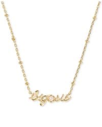 Kendra Scott - Big Sis Short Pendant Necklace - Lyst