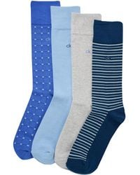 Calvin Klein - 4-pack Assorted Crew Socks Set - Lyst