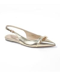 BERNESS - Chantal Pointed Toe Slingback Flats - Lyst