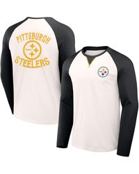 Pittsburgh Steelers Men's Big & Tall Colorblock Yoke Short Sleeve T-Shirt