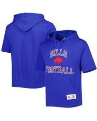 Mitchell & Ness - Buffalo Bills Washed Short Sleeve Pullover Hoodie - Lyst