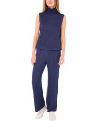 Vince Camuto - Knit Turtleneck Sleeveless Sweater - Lyst