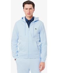 Lacoste - Zip-up Fleece Hoodie - Lyst