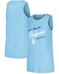 Soft As A Grape - Los Angeles Dodgers Gauze High Neck Tank Top - Lyst