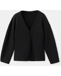 Mango - Oversized V-neck Cardigan Sweater - Lyst