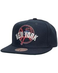 Mitchell & Ness - New York Yankees Double Up Snapback Hat - Lyst