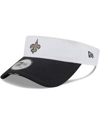 KTZ - White/black New Orleans Saints 2025 Nfl Training Camp Adjustable Visor Hat - Lyst