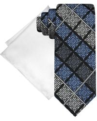 Steve Harvey - Medallion Tie & Solid Pocket Square Set - Lyst